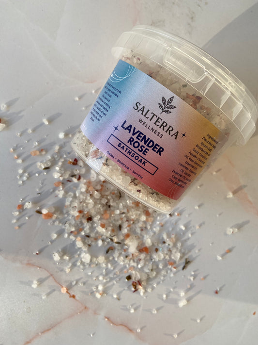 500g Rose & Lavender Healing Bath Salt