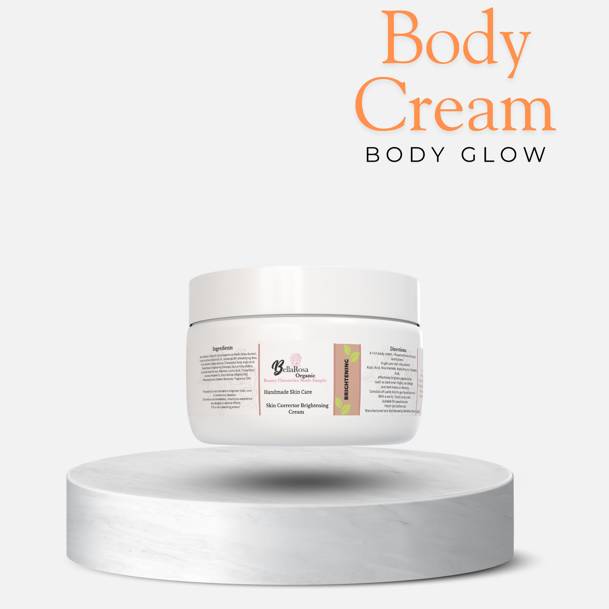 250ml Skin Corrector Brightening Butter Cream – BELLAROSA ORGANIC 250ml Skin Corrector Brightening Butter Cream – BELLAROSA ORGANIC