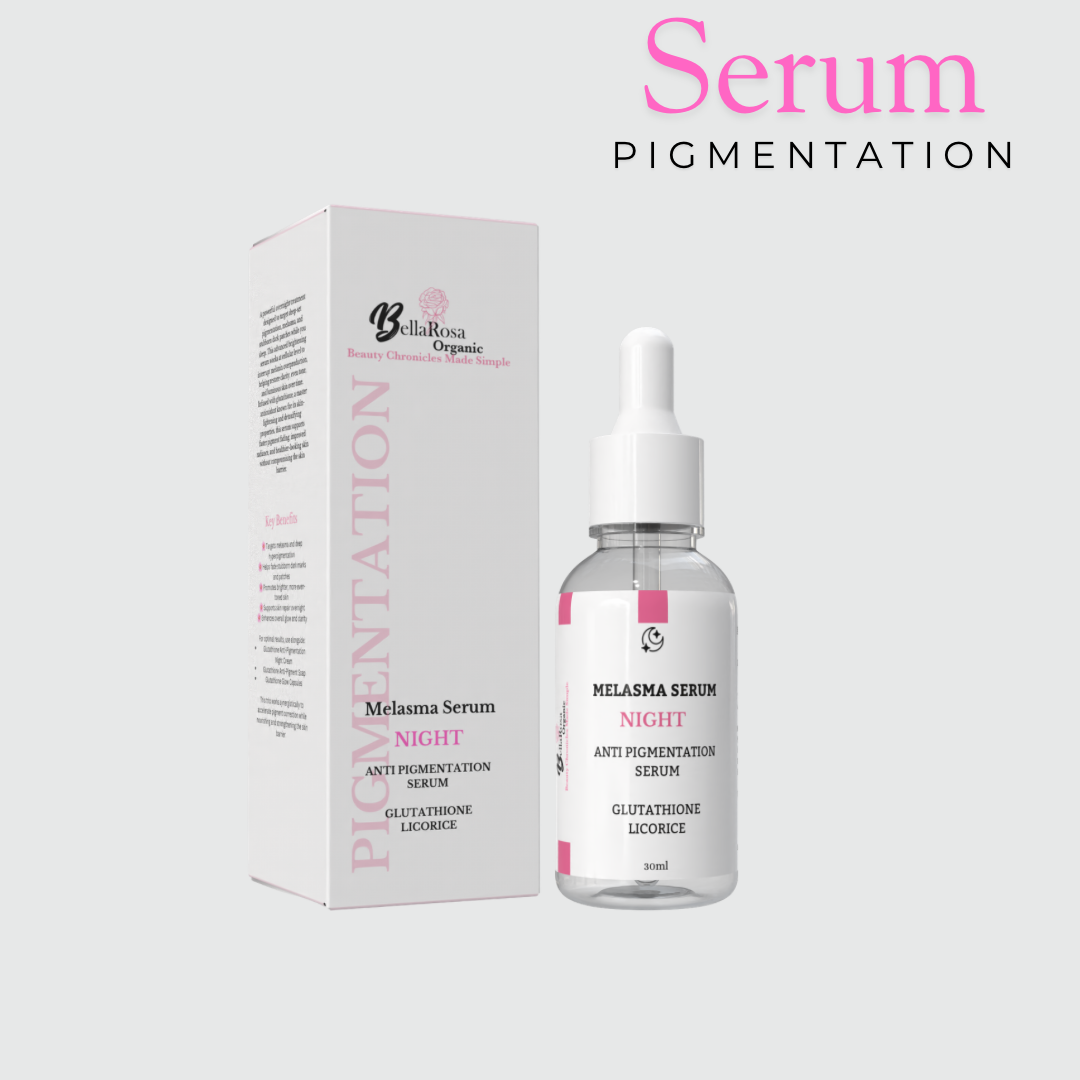 glutathione melasma serum 30ml Melasma Glutathione Night Serum – BELLAROSA ORGANIC