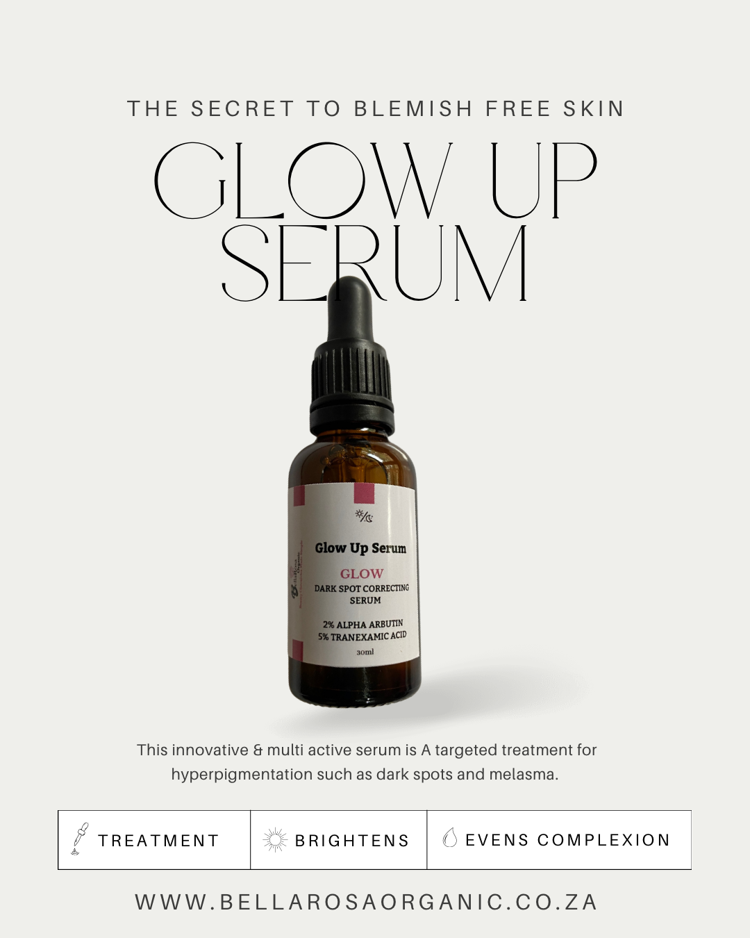 30ml Glow Up Dark Spot Correcting Serum